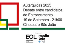 Hoje há debate entre candidatos do Entroncamento no Cineteatro São João, aberto à população