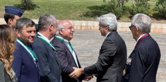 Fernando Freire, ex-presidente da Cãmara da Barquinha, distinguido pela Liga dos Combatentes com Medalha de Honra ao Mérito