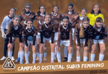 Equipa feminina Sub13 do CADE conquista quinto título distrital consecutivo em Futebol 7