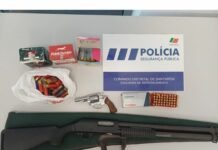 PSP do Entroncamento detém suspeito de violência doméstica e apreende armas de fogo em duas investigações distintas