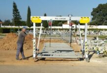 Município do Entroncamento adquire pórtico para movimentação de cargas no Cemitério Municipal