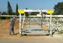 Município do Entroncamento adquire pórtico para movimentação de cargas no Cemitério Municipal