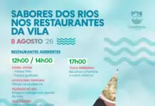Sabores dos Rios servidos nos restaurantes de Constância durante a Festa dos Rios, a 8 de agosto