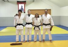 Quatro atletas do Clube de Judo de Torres Novas obtêm graduação de 1.º Dan