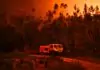 Incêndio de Mouriscas, em Abrantes, foi dado como controlado durante a madrugada; dois operacionais sofreram ferimentos ligeiros
