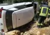 Despiste de viatura provoca quatro feridos leves no Sobreirinho, Tomar